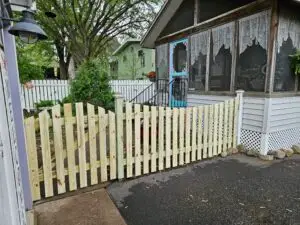 Fence Repair with Gates and Curved Design in Stillwater