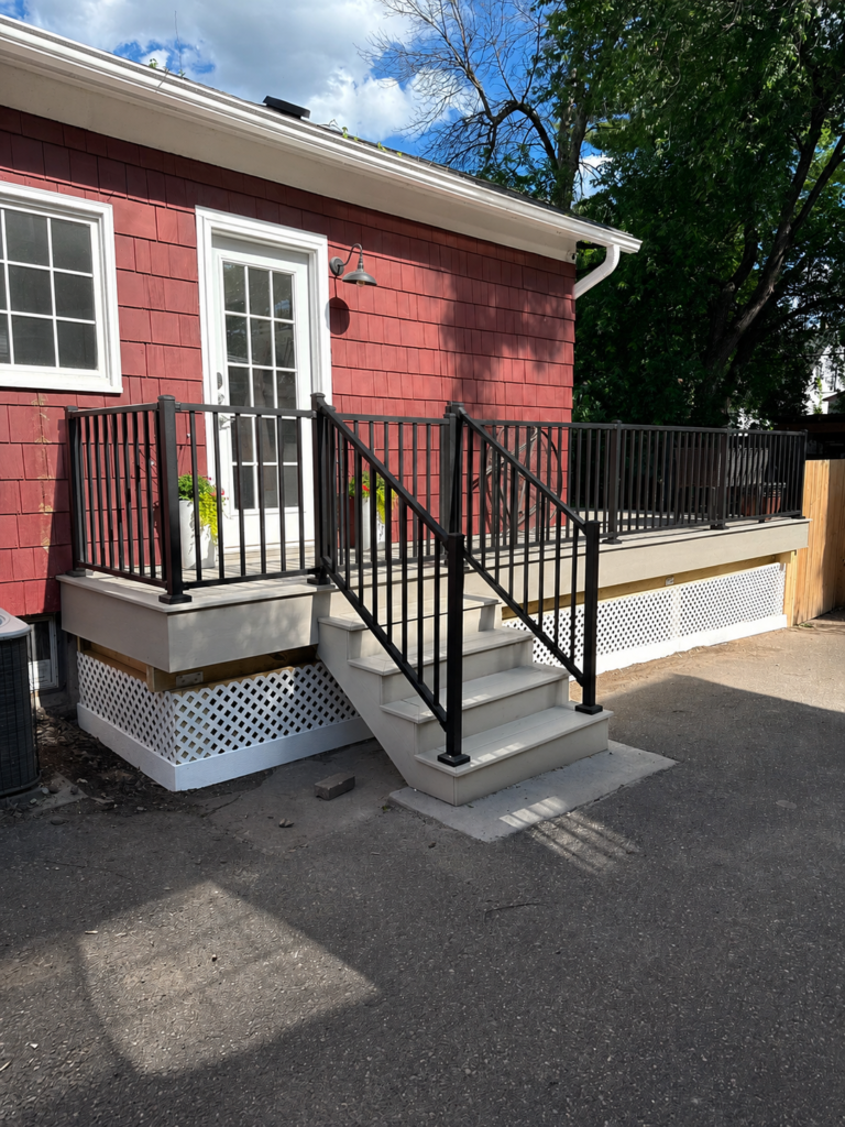 Deck Remodel with Composite Decking in Stillwater — deck demo