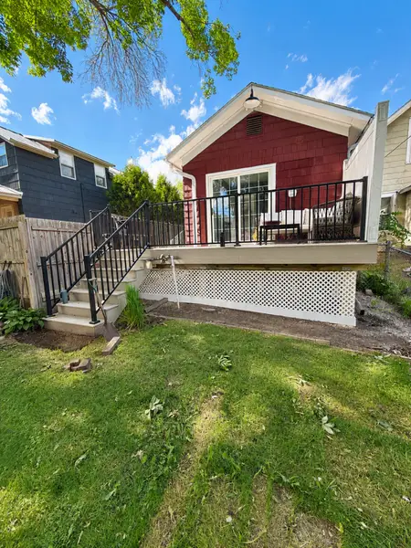 Deck Remodel with Composite Decking in Stillwater — deck remodel with composite decking and metal railings