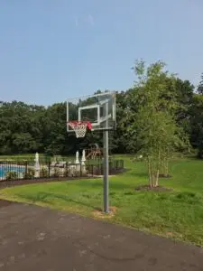Basketball Hoop Installation in Lake Elmo — concrete footing