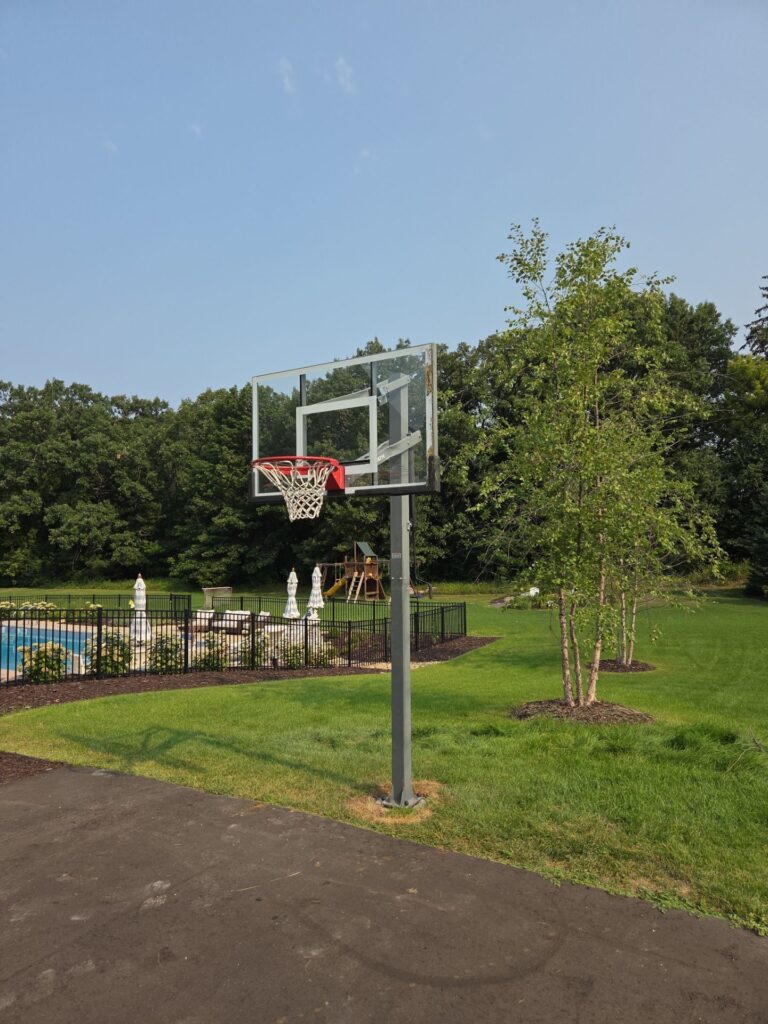 Basketball Hoop Installation in Lake Elmo — concrete footing